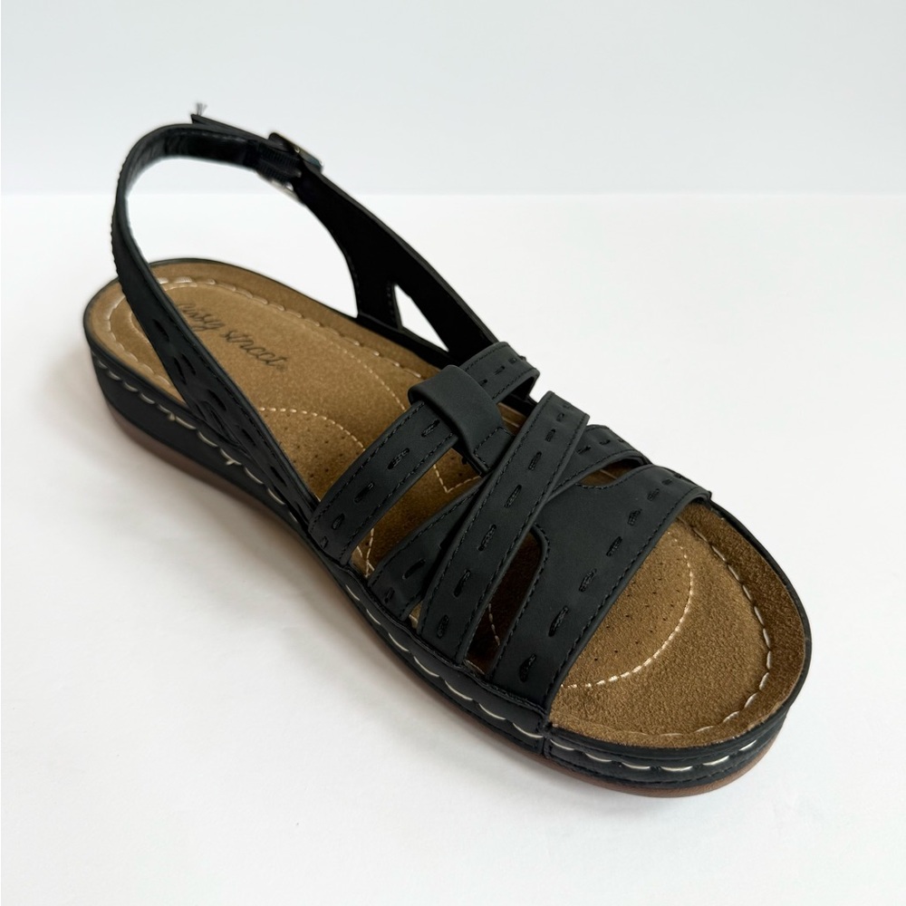 Women's‎ Kehlani Sandals by Easy Street Black 9.5M New in Box Original Price $60